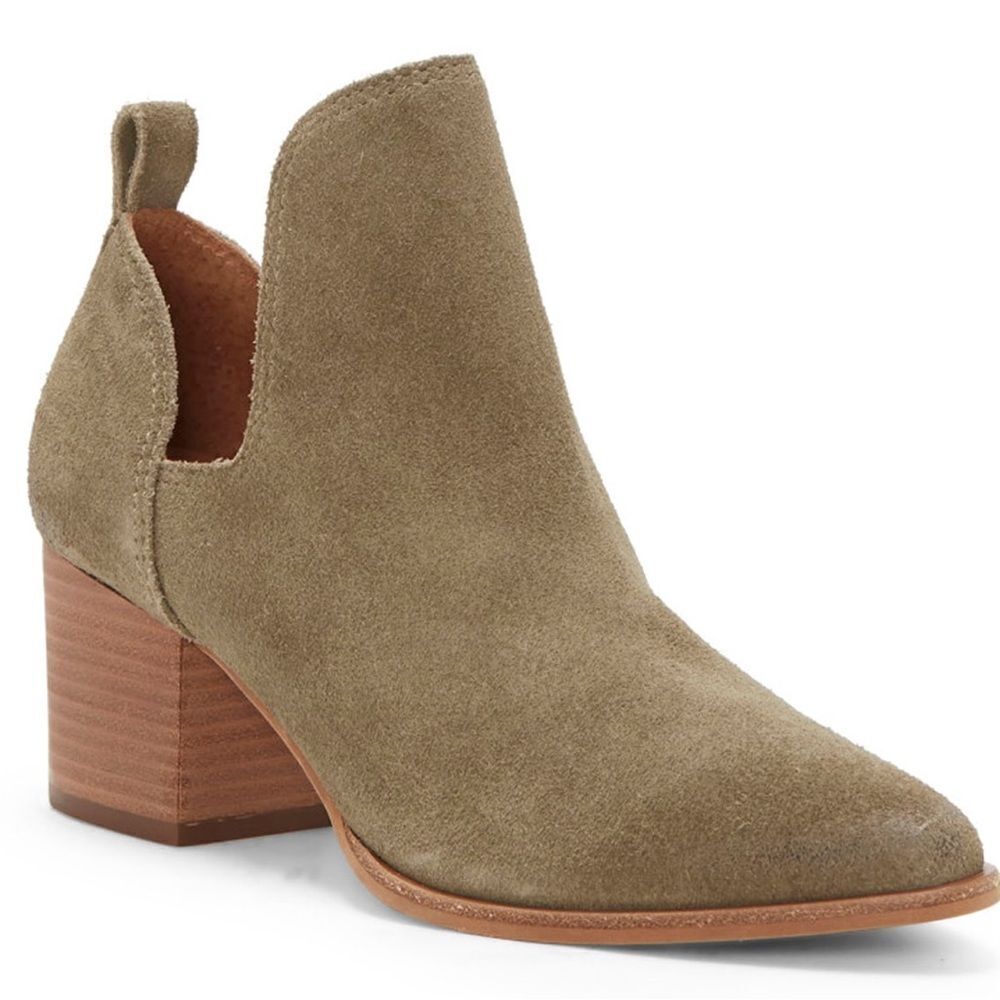 Lucky Brand Jorry‎ Oiled Suede Ankle Bootie Size 7